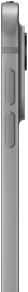 iPad Pro, side exterior, silver color, thin profile, aluminum enclosure, volume buttons and pro camera system