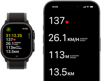 Live Workout metrics on Apple Watch Ultra 3 and iPhone